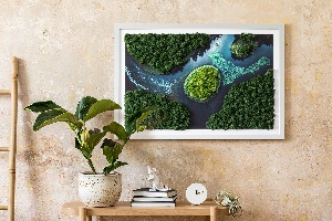 Machový obraz na stenu Ostrov na stojatých vodách