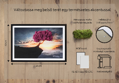 Machový obraz Strom nad priepasťou
