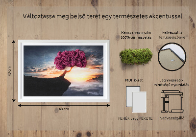 Machový obraz Strom nad priepasťou