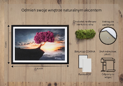 Machový obraz Strom nad priepasťou