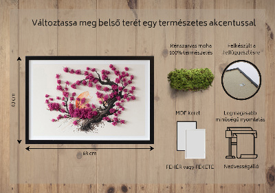 Obraz s machom Čerešňa