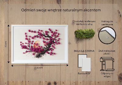 Obraz s machom Čerešňa
