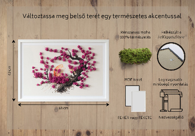 Obraz s machom Čerešňa