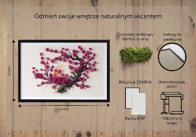 Obraz s machom Čerešňa