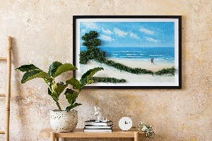 Machový obraz Milenci na pláži