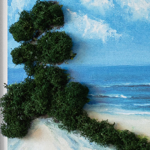 Machový obraz Milenci na pláži