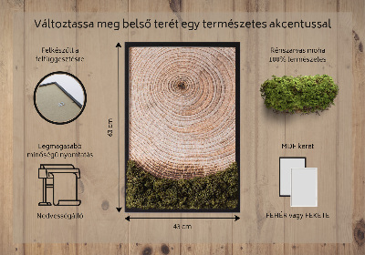 Machový obraz Drevná drť