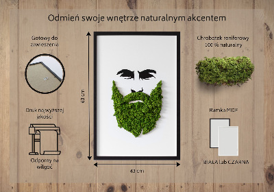Machový obraz Bedra s bradou
