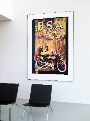 Poster B.S. A motorky