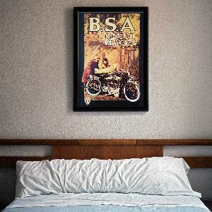 Poster B.S. A motorky