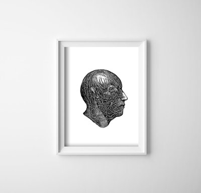 Poster Anatomické odtlačky nervov hlavy