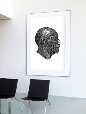 Poster Anatomické odtlačky nervov hlavy