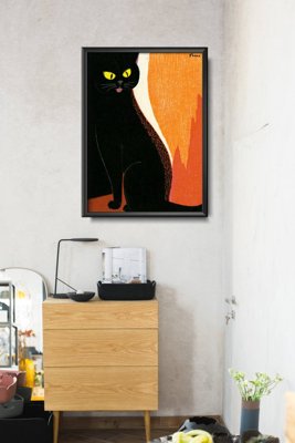 Plagát Čierna mačka od Tomoo Inagaki