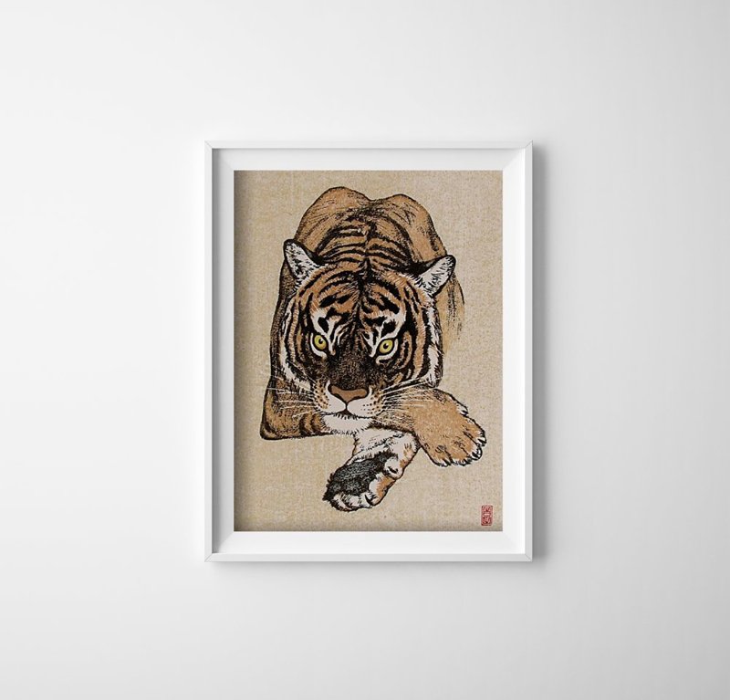 Poster na stenu Tiger od Yoshida Toshiho