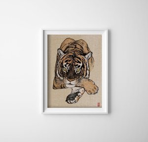 Poster na stenu Tiger od Yoshida Toshiho