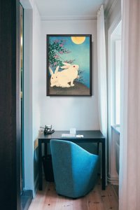 Retro plagát Vintage plagát Ohara Koson Rabbit Ukiyo-e