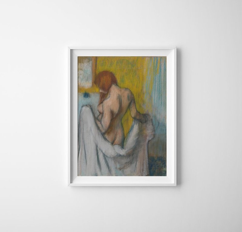 Poster Žena s uterákom Edgar Degas