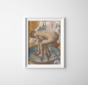Plagát Dámska kúpeľ od Edgara Degasa