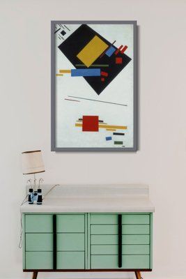 Retro plagát Suprematizmus Kazimír Malevič