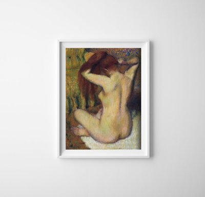 Plagát Degas Žena si češe vlasy