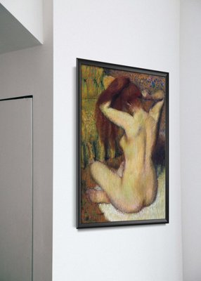 Plagát Degas Žena si češe vlasy