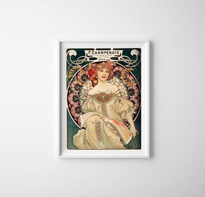 Retro plagát Réverie plagátu Alphonse Mucha