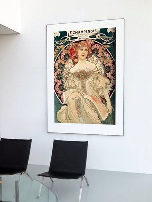Retro plagát Réverie plagátu Alphonse Mucha