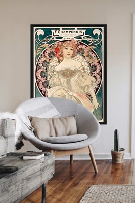 Retro plagát Réverie plagátu Alphonse Mucha