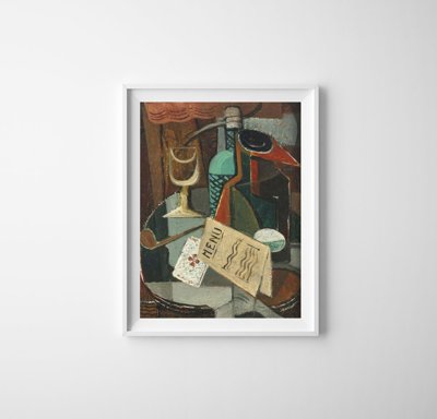 Plagát do obývačky Príroda Morte au Menu Et Au Siphon Louis Marcoussis
