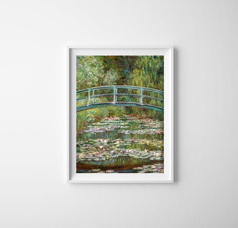 Plagát do izby Most cez rybník Claude Monet