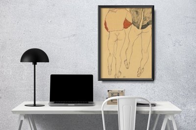 Poster Dve polonahé ženy stojace