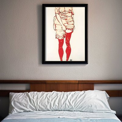 Poster Egon Schiele Žena v červenom