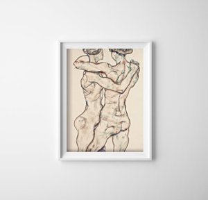 Plagát na stenu Egon Schiele nahé dievčatá