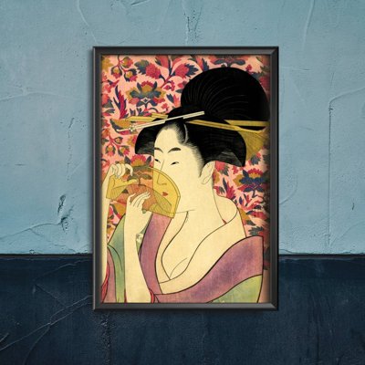 Poster Kushi Comb Kitagawa Utamaro