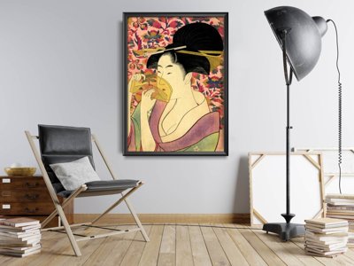 Poster Kushi Comb Kitagawa Utamaro
