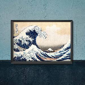 Plagát do obývačky Veľká vlna v Kanagawa Katsushika Hokusai