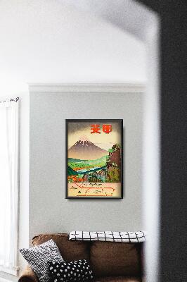 Poster Japonské farebné pole Yamanashi
