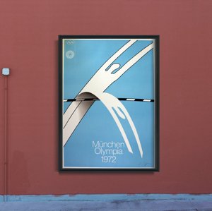 Poster na stenu Olympijské hry v Mníchove od Alfonsa Hüppiho
