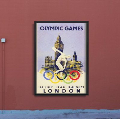 Retro plagát Olympijské hry v Londýne