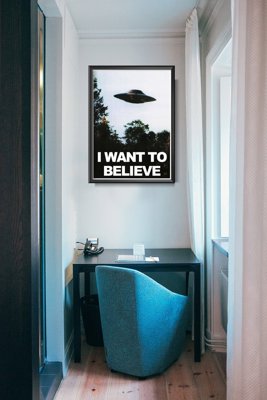 Retro plagát Sci-fi UFO