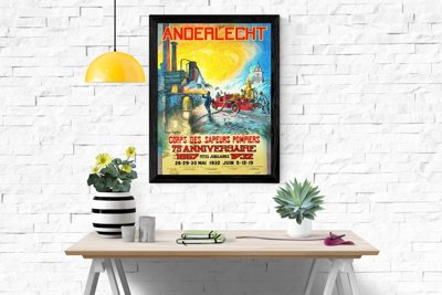 Poster Retro hasič