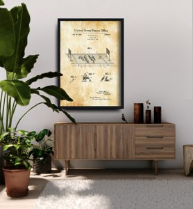 Plagát na stenu Americký patent na futbalové Rubino