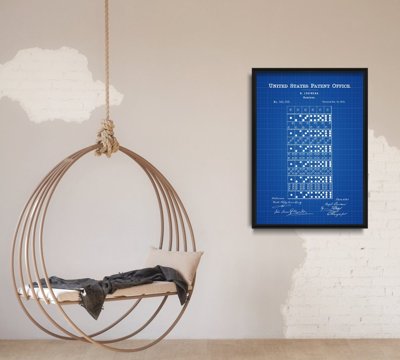 Poster Hra Domino Louineau Americký patent