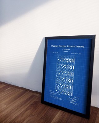 Poster Hra Domino Louineau Americký patent