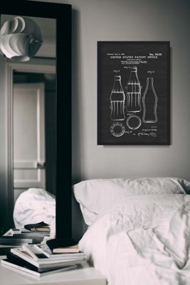 Poster Dizajn fľaše Coca-Cola Americký patent