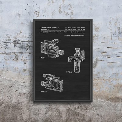 Poster Videokamera Patent USA