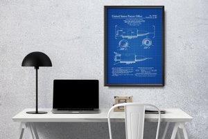 Poster na stenu Patent Spojených štátov amerických na vesmírne vozidlo