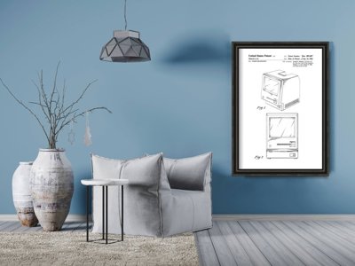 Plagát do obývačky Pôvodný patent pre počítač Apple Macintosh