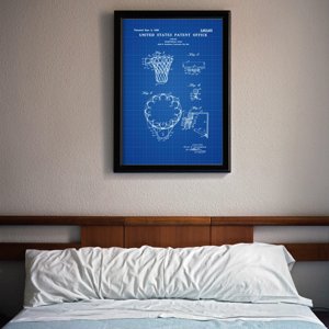 Poster Americký patent na basketbalový kôš