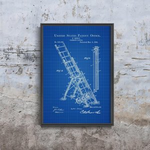 Plagát Firemans Snell Ladder Americký patent